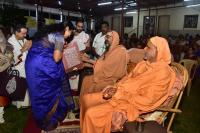 H.H. Swamiji felicitating Artistes